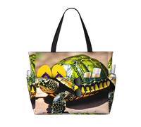 Lord Howe Island Sea Turtle Print Beach Travel Bag Smart Pocket Tote Summer Vacation Hiking Camping Outdoor Activity