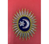 Lord Nelson Admiral Ordine Crescent Distintivo Mano Ricamato Crescent