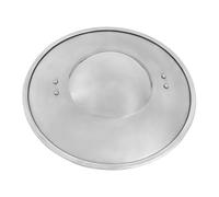 Lord of Battles Arcieri in acciaio tardo medievale scudo da combattimento per noccioli da combattimento, fatto a mano, scudo medievale, Argento, Prossoefinito