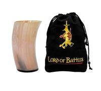 Lord of Battles Bicchiere per corno | Medieval Historical Recreation LARP | Perfetto per taverna medievale e riunioni con gli amici | Stile vichingo | Take your Mead