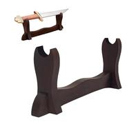 Lord of Battles Medieval Solid Wood Tier Sword Display Stand / Sword Holder / Gladiator Sword Display / Katana Sword Holder (Single Tier)