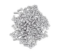 Lord of Battles Rivetti in Acciaio con Testa a Fungo, Rivetti in Acciaio Resistente per Legno, Metallo, Pelle e progetti Fai da Te, Confezione da 100, 13 mm, Perfetta Collezione Fai da Te