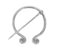 Lord of Battles Spilla in acciaio inox per mantello, stile medievale, stile penanulare, perfetta per scialle, sciarpe, mantelli, chiusura per vestiti da donna, accessorio per costumi, Ferro, Nessuna