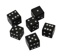 Lord of Battles Viking Medieval Horn Dice D&D Set of 6 with Inlaid Pips | Hand Made from Natural Ox Horn & Bone | Extremely Robust | Roleplaying Game Dice (Genuine Horn)