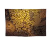 Lord of Rings Poster mappa della Terra di Mezzo (12) Arazzo da parete per camera da letto Arazzi per soggiorno Decorativo 101,6 x 152,4 cm