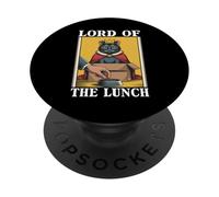 Lord Of The Lunch, ciotola per cibo a forma di gatto in scatola, divertente PopSockets PopGrip Adesivo
