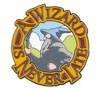Lord of the Rings Magnet A Wizard Is Never Late (Enamel) 7 cm