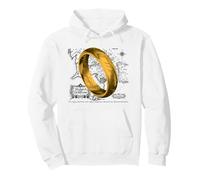 Lord of The Rings Map Ring Felpa con Cappuccio