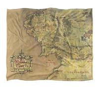 Lord Of The RingsMap of Middle Earth Vellutato Supermorbido Coperta (TV23635)