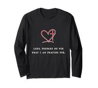 Lord Prepare Me Christian Citazione Design ispiratore Maglia a Manica