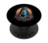 Lord Shiva Dio indù Mahadeva Tridente Devoto Induismo PopSockets PopGrip Adesivo