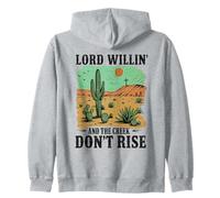 Lord Willin' e il Creek non sollevano il cactus del deserto occidentale Felpa con Cappuccio