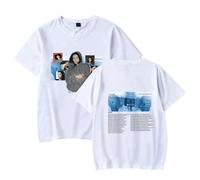 Lorde World The Virgin Tour 2025 Merch T-shirt da donna/uomo a maniche corte maglietta cosplay streetwear, bianco, M