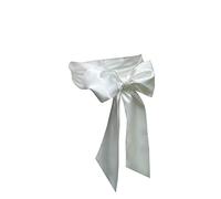 LORDRIE Cinture a fascia in raso da donna per abiti da damigella d'onore da sposa cinture in vita per occasioni speciali, Avorio, Medium