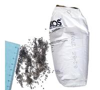 LordsWorld Scorie di Argilla Asilikos Sabbia per Sabbiatrice, 6-7 Mohs- Riutilizzabile 6 Volte, Ideale per Alluminio, Legno e Rimozione Ruggine, Carrozzerie, Edilizia e Sverniciatore (0.2-0.5 Mm)