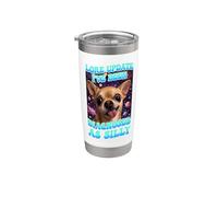 Lore Update Sono stato diagnosticato come un cane divertente chihuahua sciocco Bicchiere termico in acciaio inox doppia parete