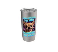 Lore Update Sono stato diagnosticato come un cane divertente chihuahua sciocco Bicchiere termico in acciaio inox doppia parete