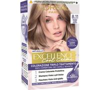 L'OREAL 6 PEZZI - EXCELLENCE COOL BIONDO CHIARO ULTRA FREDDO 8.11 cura casa e