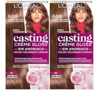 L'óreal 913-83905 Casting Creme Gloss tintura per capelli, 600 rubio oscuro - 600 gr (Confezione da 2)