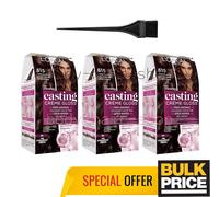 L'Oreal Casting Creme 515 Chocolate Glossy Warm Hair Color Confezione da 3 pezzi
