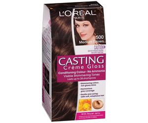 L'OREAL CASTING CREME GLOSS TRATTAMENTO COLORANTE SENZA AMMONIACA 500 CASTANO CHIARO
