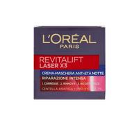 L'Oréal Paris Revitalift Laser X3 Crema-Maschera Viso Notte Anti-Età con Pro-Xylane e Centella Asiatica