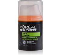 L'ORÉAL Crema Viso Uomo Idratante Anti-Imperfezioni Pure Power per Pelli Secche