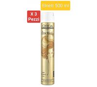 L'Oreal Elnett Lacca per Capelli Tenuta Forte 500 ml - 3 Pezzi