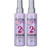 L'ORÉAL Elvital Spray Idratante per Capelli Lucidi, Siero Con Hyaluron Per Un Aumento Idratante, Hydra Hyaluronic, 150 ml (Confezione da 2)