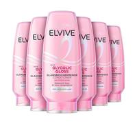 L'Oréal Elvive Balsamo per capelli spenti e spenti, confezione da 6 pezzi, glicolic gloss, 200 ml