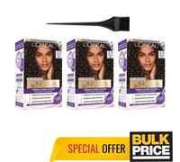 L'Oréal Excellence Cool Creme 3.11 Ultra Ash Dark Brown Anti-Brass Color 3-Pack