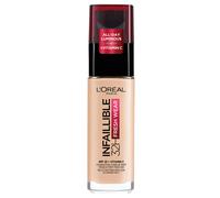L'Oréal Paris Fondotinta Liquido Infaillible 32H, Coprente a Lunga Tenuta con Protezione Solare SPF25, Formula Waterproof e Idratante, Tonalità: 20 Ivoire