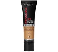 L'Oréal Paris Fondotinta Infaillible 32H Matte Cover, Make-Up dal Finish Matte Copertura Totale sulla Pelle, 310 Warm Undertone, 30 ml