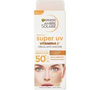 Garnier Ambre Solaire Super UV lezione protettiva leggera contro le macchie della pelle con vitamina C SPF 50+ 40 ml
