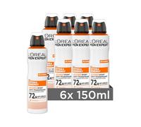 L'Oréal Men Expert 72H Deodorante spray per uomini, spray per il corpo contro l'odore di sudore, sudorazione e ascelle, antitraspirante da uomo con effetto rinfrescante senza alcool, Hydra Energy