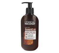 Loreal Men Expert Barber Club Gel Detergente per Barba, Capelli e Viso 200ml
