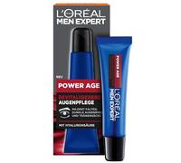 L'Oréal Men Expert Crema per gli occhi contro le rughe per gli uomini, anti-invecchiamento per la pelle stanca e opaca, idratante da uomo con acido ialuronico, Power Age, 1 x 15 ml