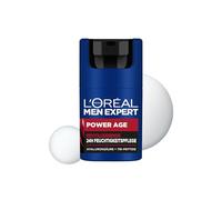 L'Oréal Men Expert Cura del viso contro le rughe per uomini, crema idratante anti-invecchiamento per pelle stanca e opaca, crema viso per uomo con acido ialuronico, Power Age, 1 x 50 ml
