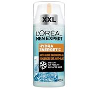 L'Oréal Men Expert Cura del viso per uomini in confezione risparmio XXL, crema idratante opacizzante e rinfrescante, gel Hydra Energy, anti-lucido, [Amazon Exclusive], 1 x 100 ml