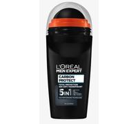 L'Oréal Men Expert Deodorante per uomini, 5 in 1 contro odori, umidità, batteri e residui bianchi fino a 72 ore di freschezza, Carbon Protect, 6 x 50 ml