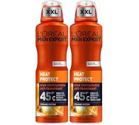 L'Oréal Men Expert Deodorante spray XXL per uomini, spray per il corpo contro l'odore di sudore, sudorazione e umidità, deodorante antitraspirante da uomo, per alte temperature fino a 45 °C, senza