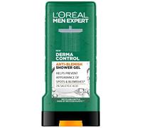 L'Oréal Men Expert Derma Control Anti-Blemish Shower Gel Previene la comparsa di macchie e riduce le imperfezioni, dermatologicamente testato, adatto per pelli sensibili, lascia una sensazione di