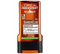 L'Oréal Men Expert Gel doccia per uomini, pulizia corpo, capelli e barba, Barber Club, 1 x 300 ml