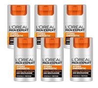 L'Oréal Men Expert L'Oreal Men Expert Hydra Energy 24H Anti Stanchezza, Idratante per uomo con vitamina C (6 x 50 ml)