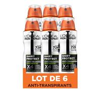 L'Oréal Men Expert Shirt Protect - Deodorante spray anti-impronte, 150 ml, confezione da 6