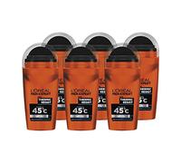 L'Oréal Men Expert Thermic Resist 48H deodorante anti-traspirante per uomo 50 ml, confezione da 6