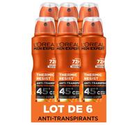 L'Oréal Men Expert Thermic Resist - Deodorante spray da 150 ml, confezione da 6