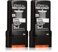 L'oreal Men Expert Total Clean, Gel Doccia 5in 1, per uomo 300 ml (Confezione da 2)