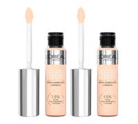 L'Oréal Paris Accord Parfait Radiant Serum Concealer Correttore in Siero Rimpolpa e Idratata Coprenza Media Finish Luminoso Neutralizza Occhiaie con Acido Ialuronico Tonalità 3R - 2 Flaconi da 11ml