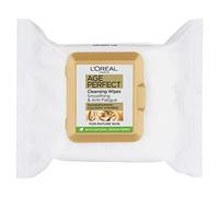 L'Oreal Paris Age Perfect Cleansing Smoothing Face Wipes per pelli mature x25 (la confezione può variare)